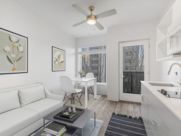 virtually staged apartment at koz on 4th