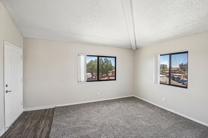 living room in 2x1 floorplan at ventura villas