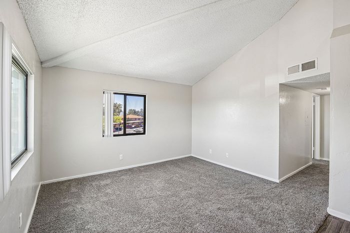 living room in 2x1 floorplan at ventura villas