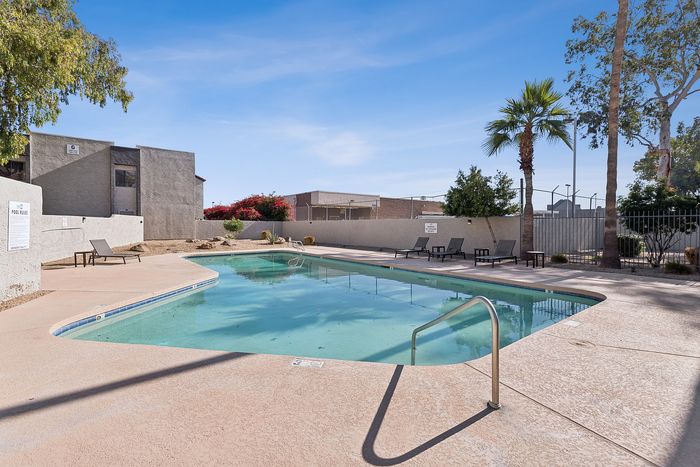pool at Peoria Grand with lounge chairs