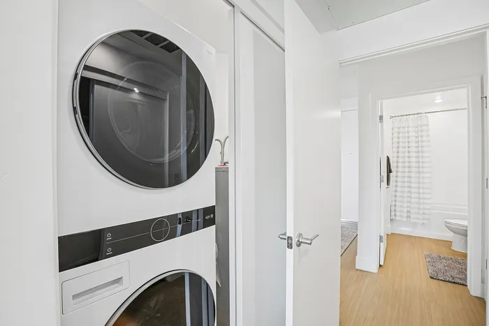 laundry of one bedroom apartment at asa midtown apartments