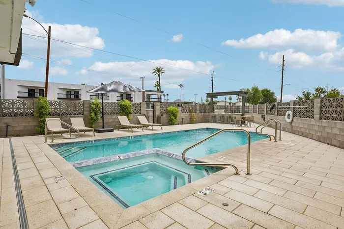 sparkling swimming pool at asa midtown