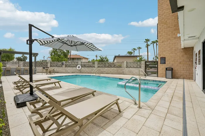 sparkling swimming pool at asa midtown