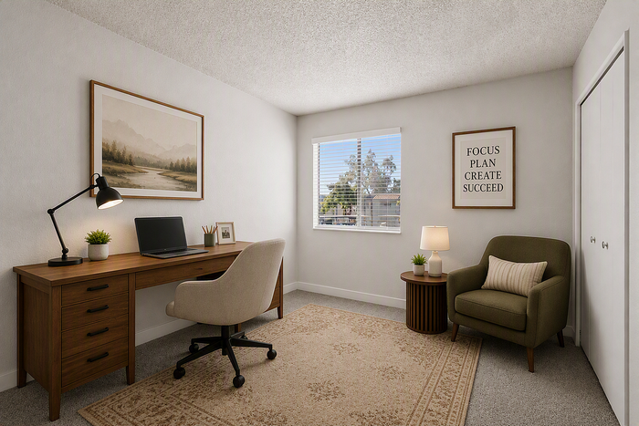 virtually staged office at peoria grand