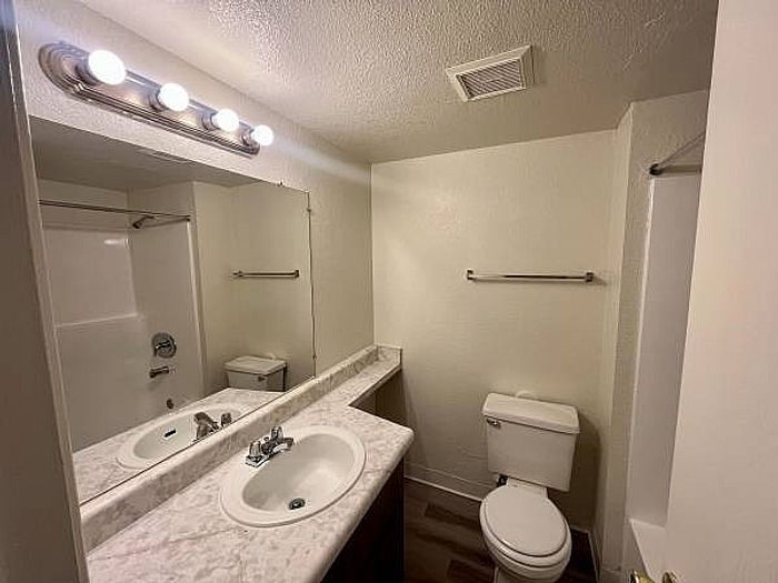 bathroom with shower-tub combo