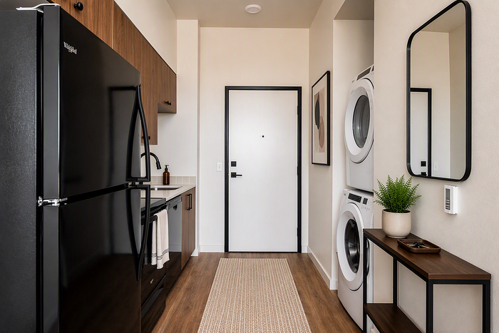 virtually staged entryway at Rivenwood