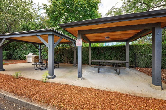 Patio area at Solthea Apartments