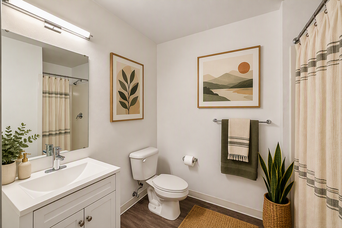 virtually staged studio apartment at koz on killingsworth