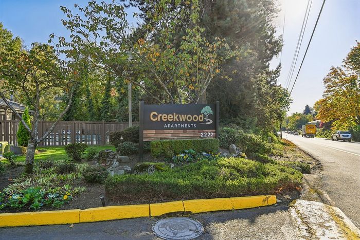 Creekwood apartments monument sign
