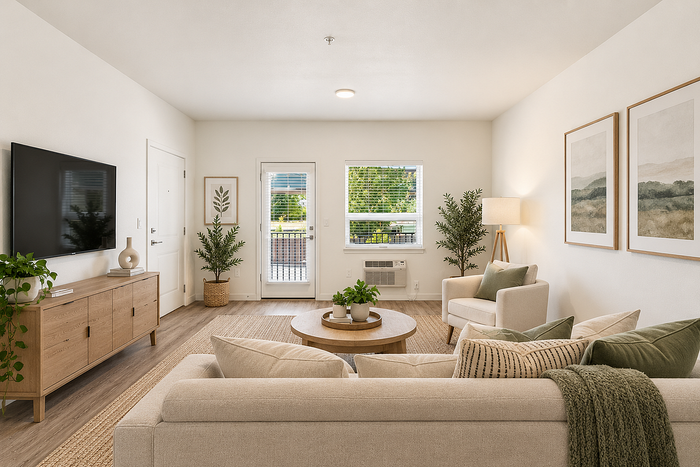 Rogers Landing virtually staged living room