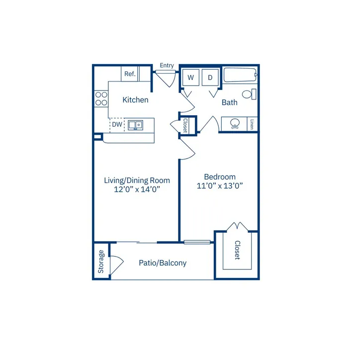 1-1A | Hadley Midtown | Houston, TX Apartments | Apartments in Houston Texas | Midtown Living