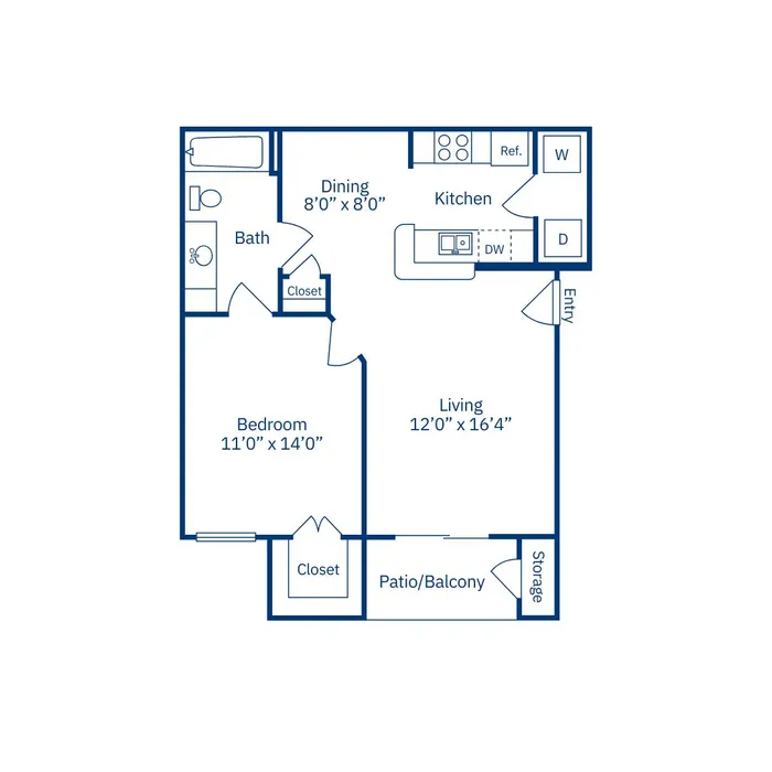 1-1B | Hadley Midtown | Houston, TX Apartments | Apartments in Houston Texas | Midtown Living