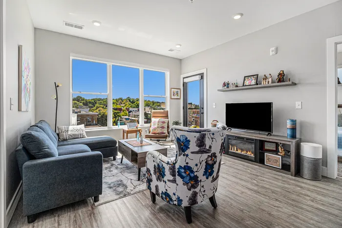 The Tribune Lofts - Living Room