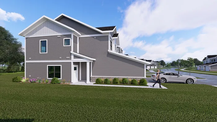 The Summit At Harvey Townhomes - Rendering - Side
