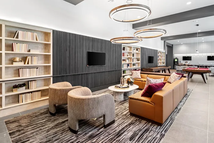Resident Lounge, Apartments in Plano, TX | The Emory