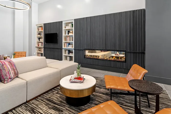 Community Lounge with fire space | Apartment Homes for rent in Plano, TX | The Emory