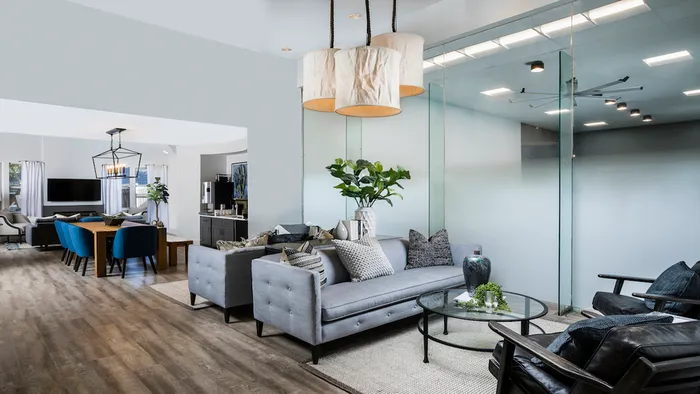 Reimagined Clubhouse featuring various comfortable seating options at the Autumn Columbia apartments.