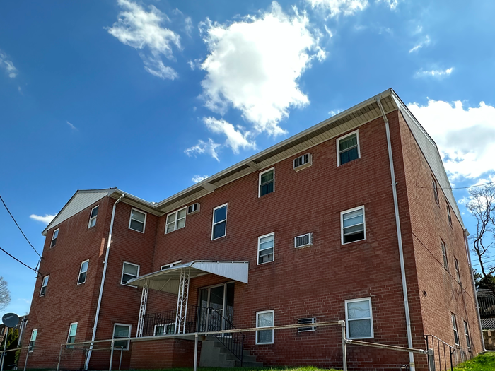 bright blue skies over parkside apts