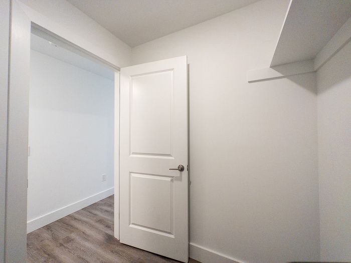 spacious walk-in closet