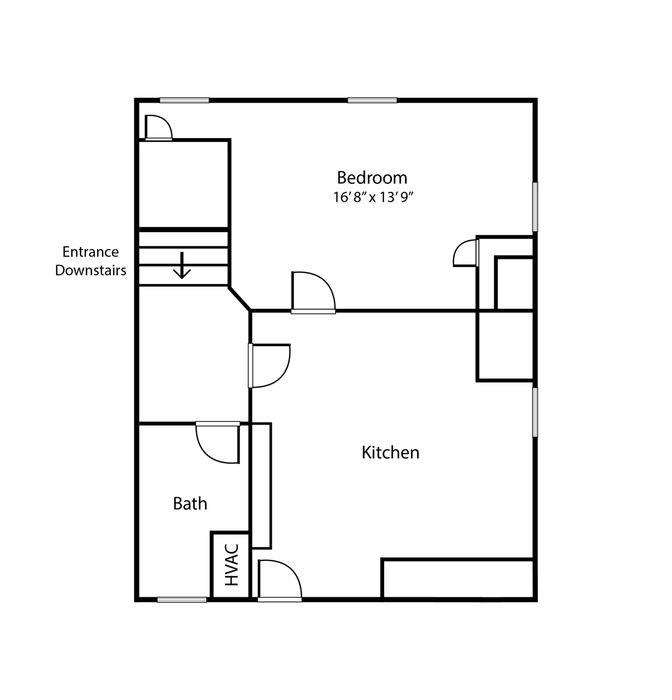1 bedroom apartment floorplan