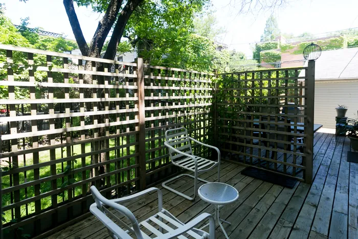A private outdoor space for each apartment.