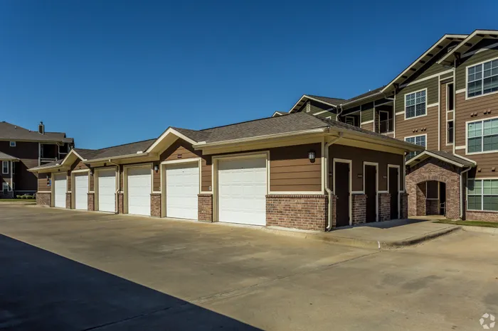Convenient private garage with direct access at Riverside at Rockwater, North Little Rock, AR