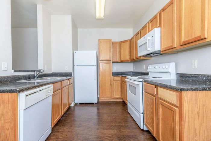 Luxury kitchen with premium appliances and elegant finishes at Southwest Pines, Tyler, TX