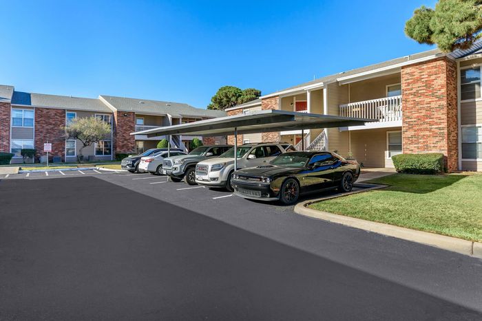 Covered parking at Whispering Pines Apartments in El Paso, TX