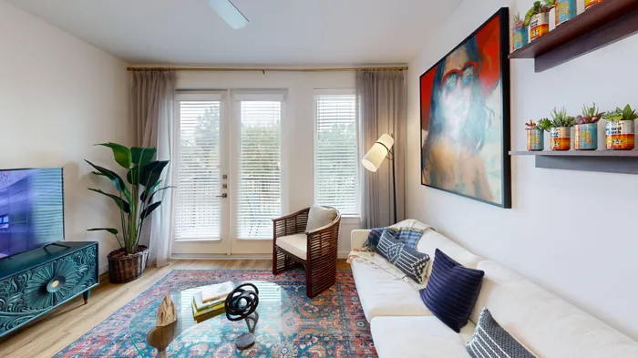 spacious and bright living room