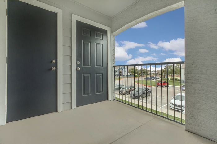 Patio area at Sierra Royale Apartments, perfect for outdoor living in Robstown, TX