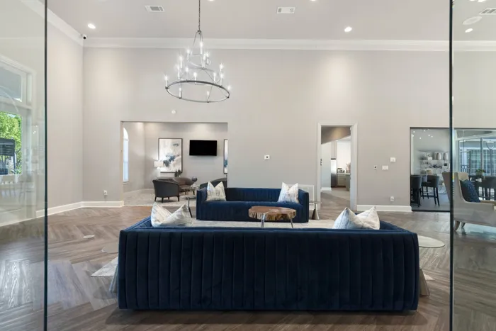spacious and stylish clubhouse