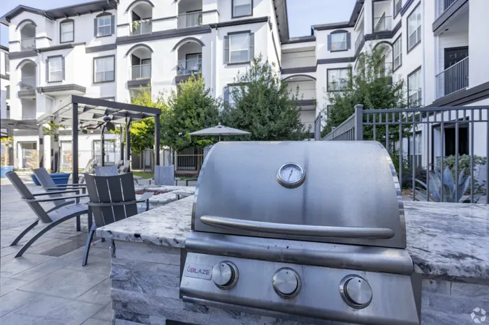 outdoor grill station