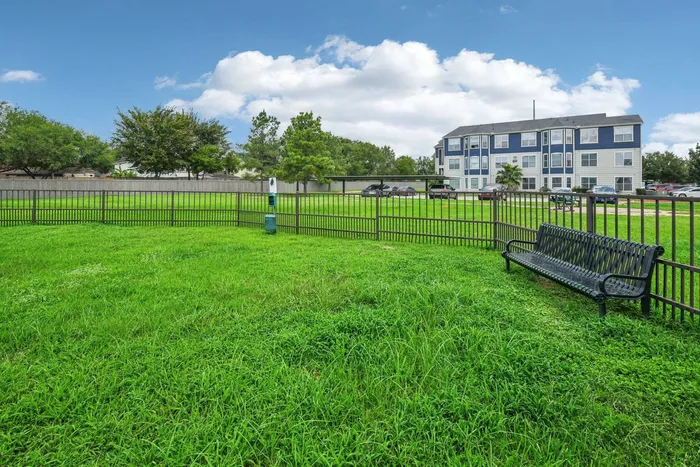 Bark Park at Towne West Apartments in Houston, TX &ndash; A spacious pet-friendly area for dogs to play