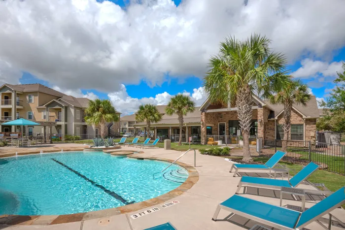 lounge seating beside the pool