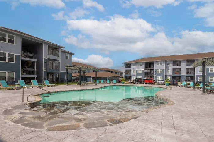 Sparkiling resort style pool