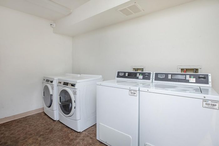 In-unit washer and dryer at Las Brisas Apartments in Albuquerque, NM.