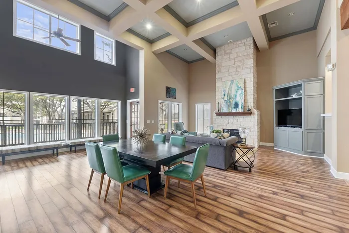 Clubhouse at Fort Branch, Truman's Landing, Austin, TX – Spacious event venue with modern amenities