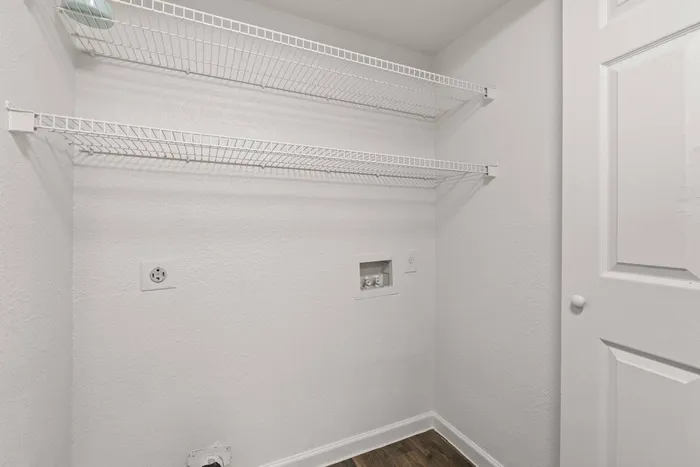 Washer and dryer hookups at Ovation Apartments in Austin, Texas