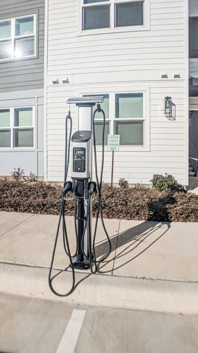 Car charging station at the property