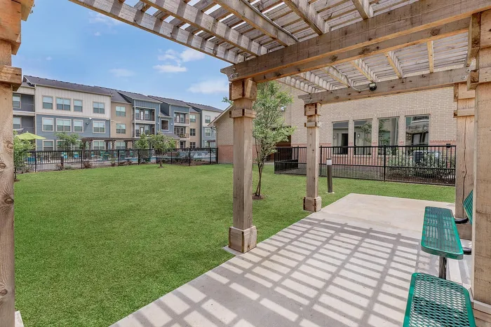 Spacious dog park for residents of Cityscape Apartments in Houston, Texas.