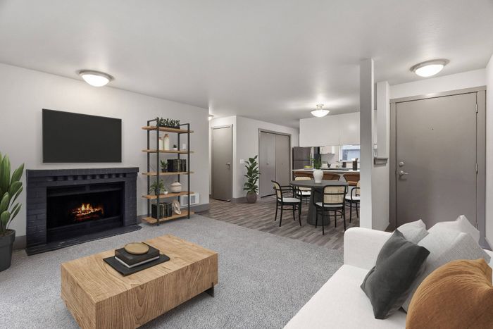 spacious living area in unit at Vibe Appartments