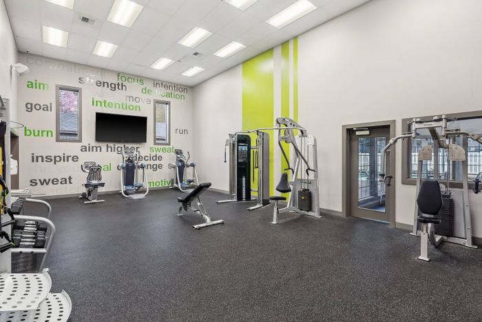 state of the art fitness center at Vibe Appartments