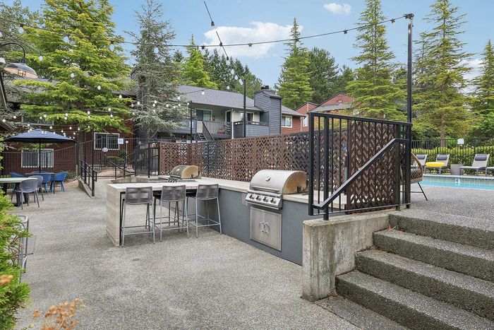 outdoor grilling station at The Ardent
