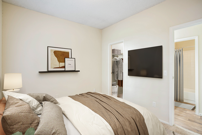 Bedroom with TV