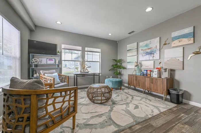 stylish leasing office