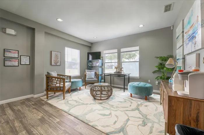 stylish leasing office