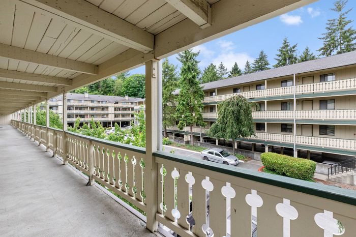 walkways on the apartment building