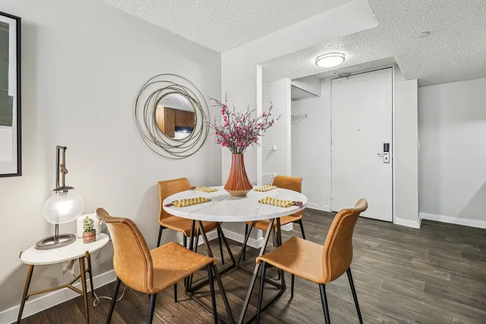 dining nook in the living space