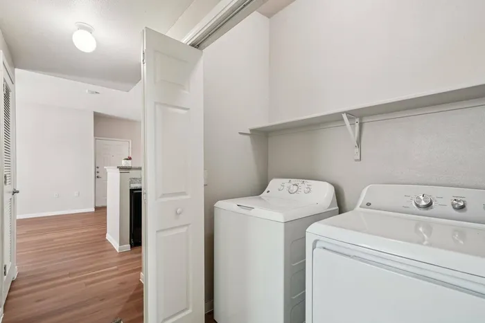 In-home washer and dryer at Walnut Grove Apartments in Seguin, TX