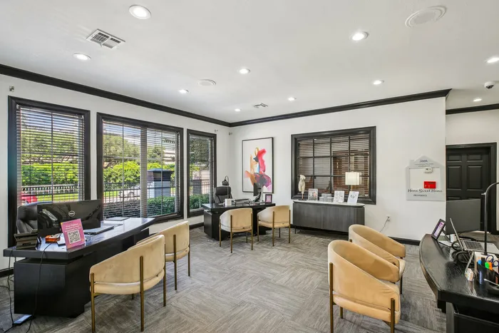 Leasing office exterior at Providence Uptown, Houston, TX